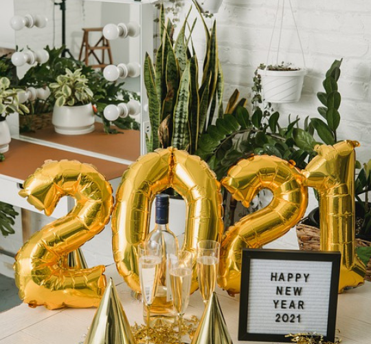 New Year Celebration At Home