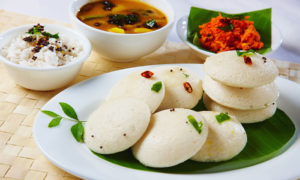 Idli Sambhar - Indian food dishes