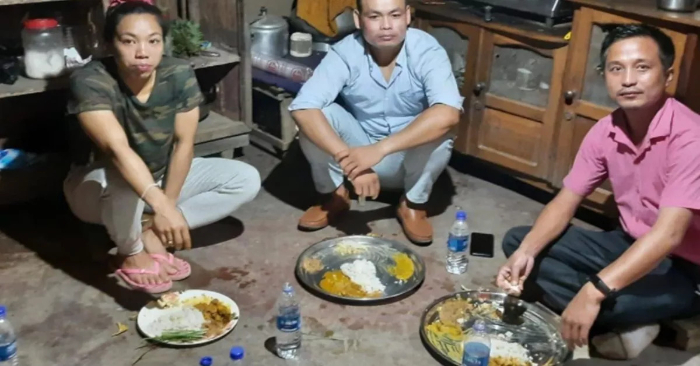 Mira Bai Chanu Eating