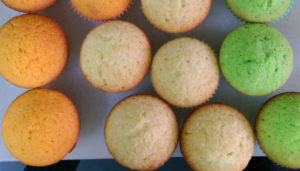 Tri Colour Cupcake