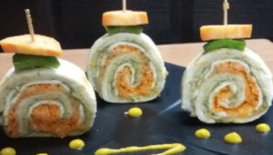 Tri Colour Roll Sandwich