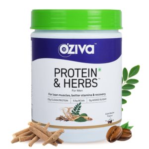 Oziva Protein & Herbs For Men Cafe Mocha