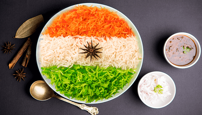 Tiranga Pulao - Tiranga food recipes