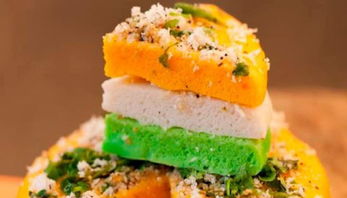 Tiranga Dhokla