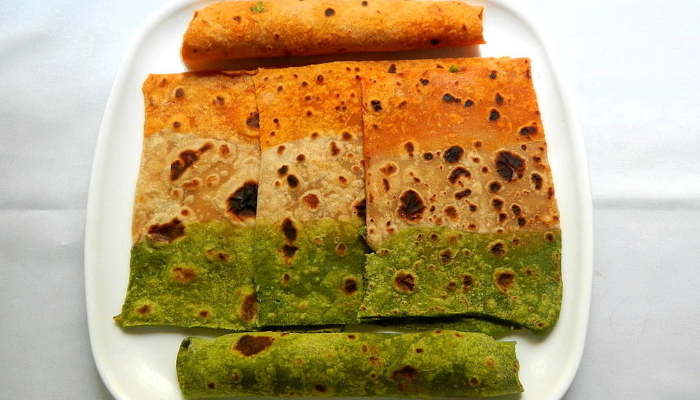 Tiranga Parantha - Tiranga food recipes