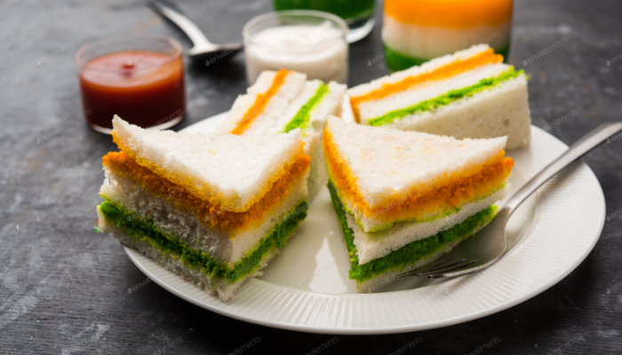 Tiranga Sanwich - Tiranga food recipes