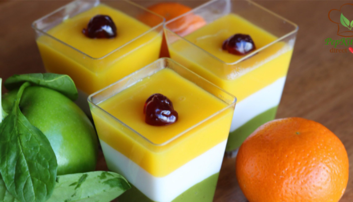 Tri Color Pudding - Tiranga food recipes