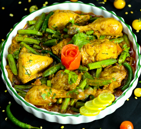 Chicken Bhindi Recipe in Hindi