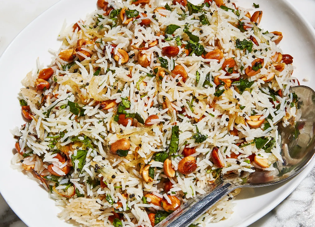 पीनट राइस की रेसिपी