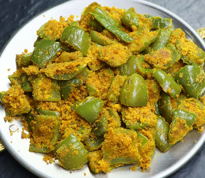 कैसे बनाएं बेसन शिमला मिर्च की रेसिपी