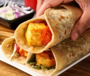 Tandoori Paneer Roll Recipe
