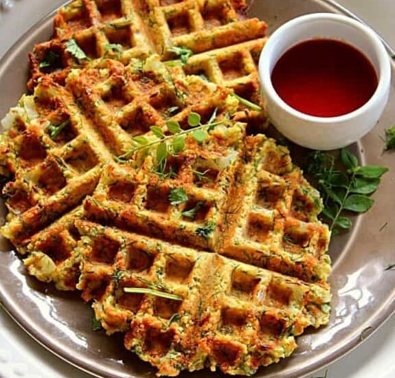 Chana Dal Vada Waffles Recipe