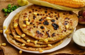 Sweet Corn Paratha Recipe