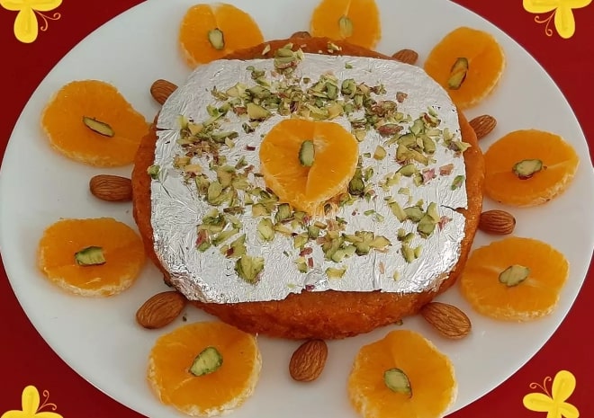 Orange Burfi Recipe