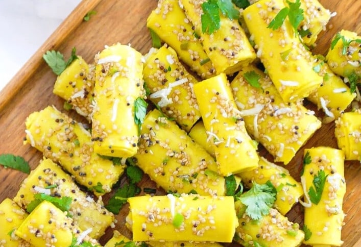 Instant Dhokla Roll Recipe
