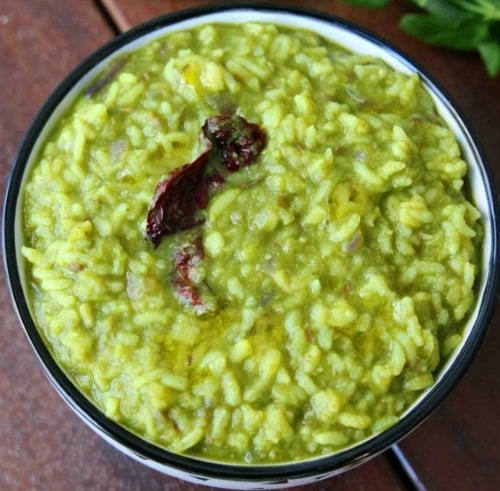 Palak Dal Khichdi